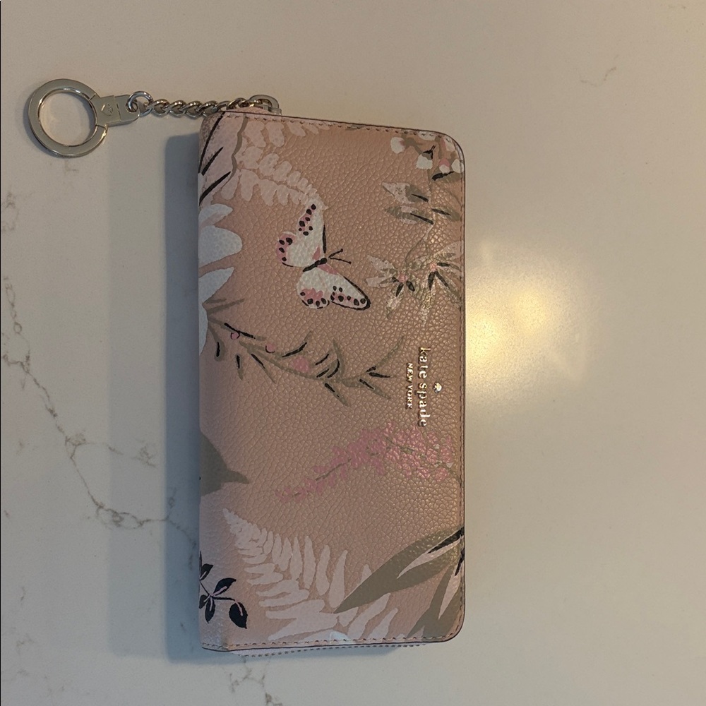 Kate Spade Beige Floral Wallet